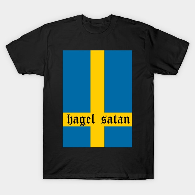 Hegel Satan (Swedish Hail Satan) T-Shirt by artpirate